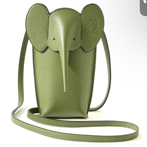 Loewe Handbags - Loewe Elephant Pocket Pouch in leather with strap Crossbody bag